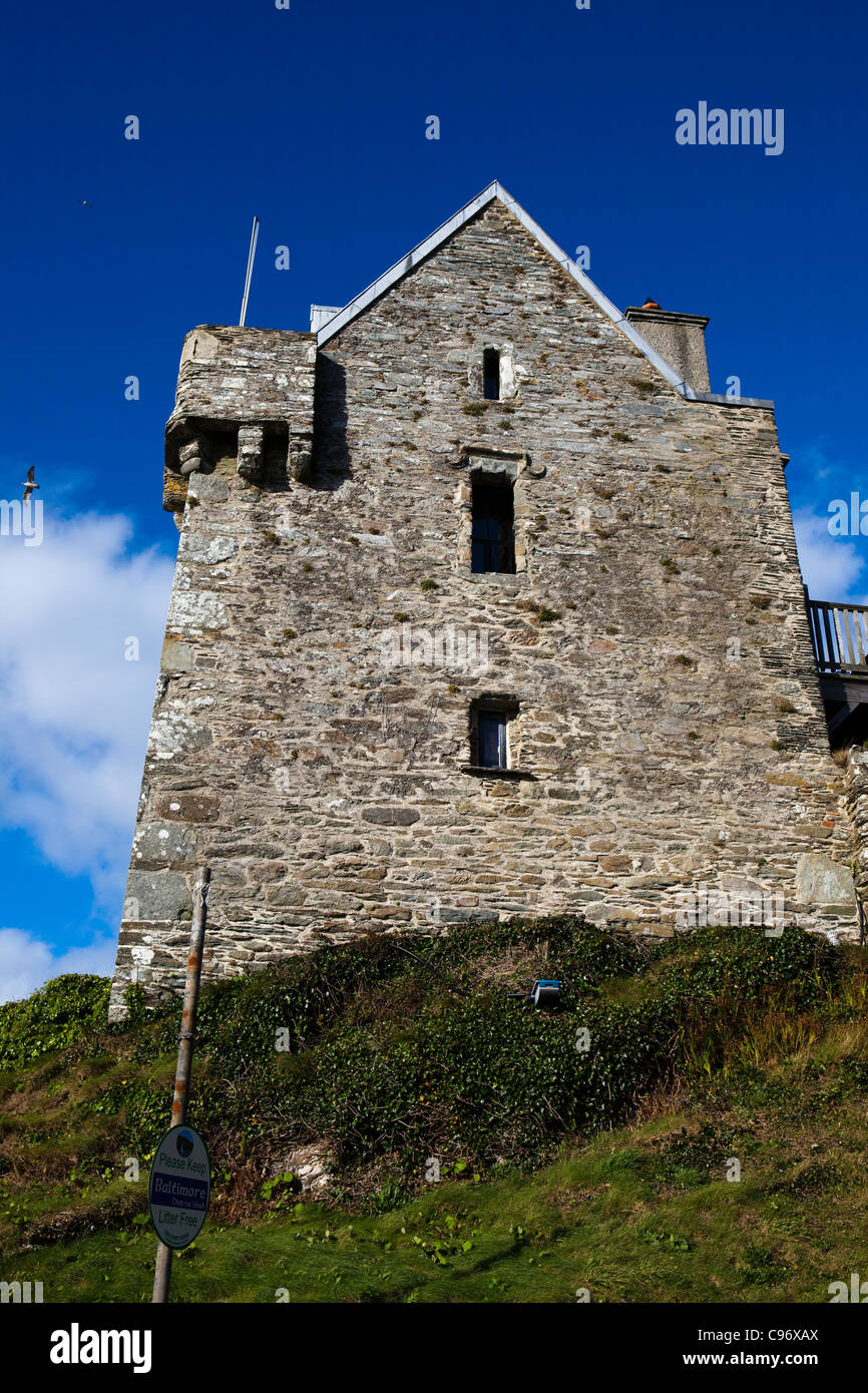 The O'Driscoll castle, - in the the fishing village of Baltimore, West Cork, Ireland Stock Photo