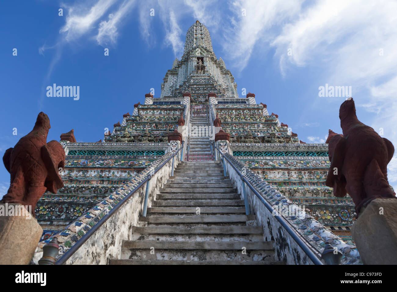 Wat Arun, Temple of the Dawn, Bangkok, Thailand Stock Photo