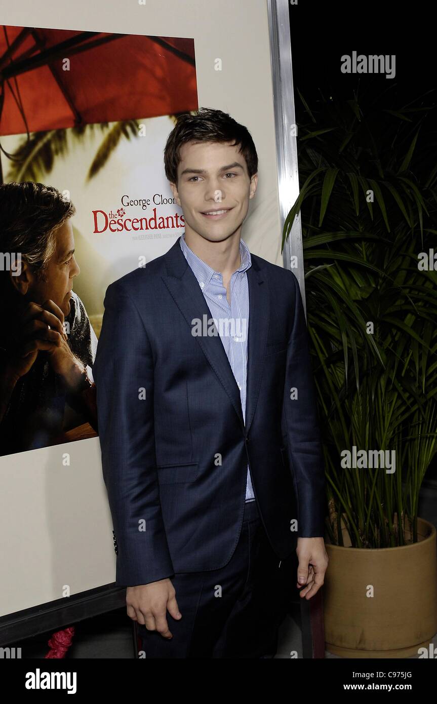 Nick Krause at arrivals for THE DESCENDANTS Premiere, Samuel Goldwyn Theater at AMPAS, Los Angeles, CA November 15, 2011. Photo By: Michael Germana/Everett Collection Stock Photo