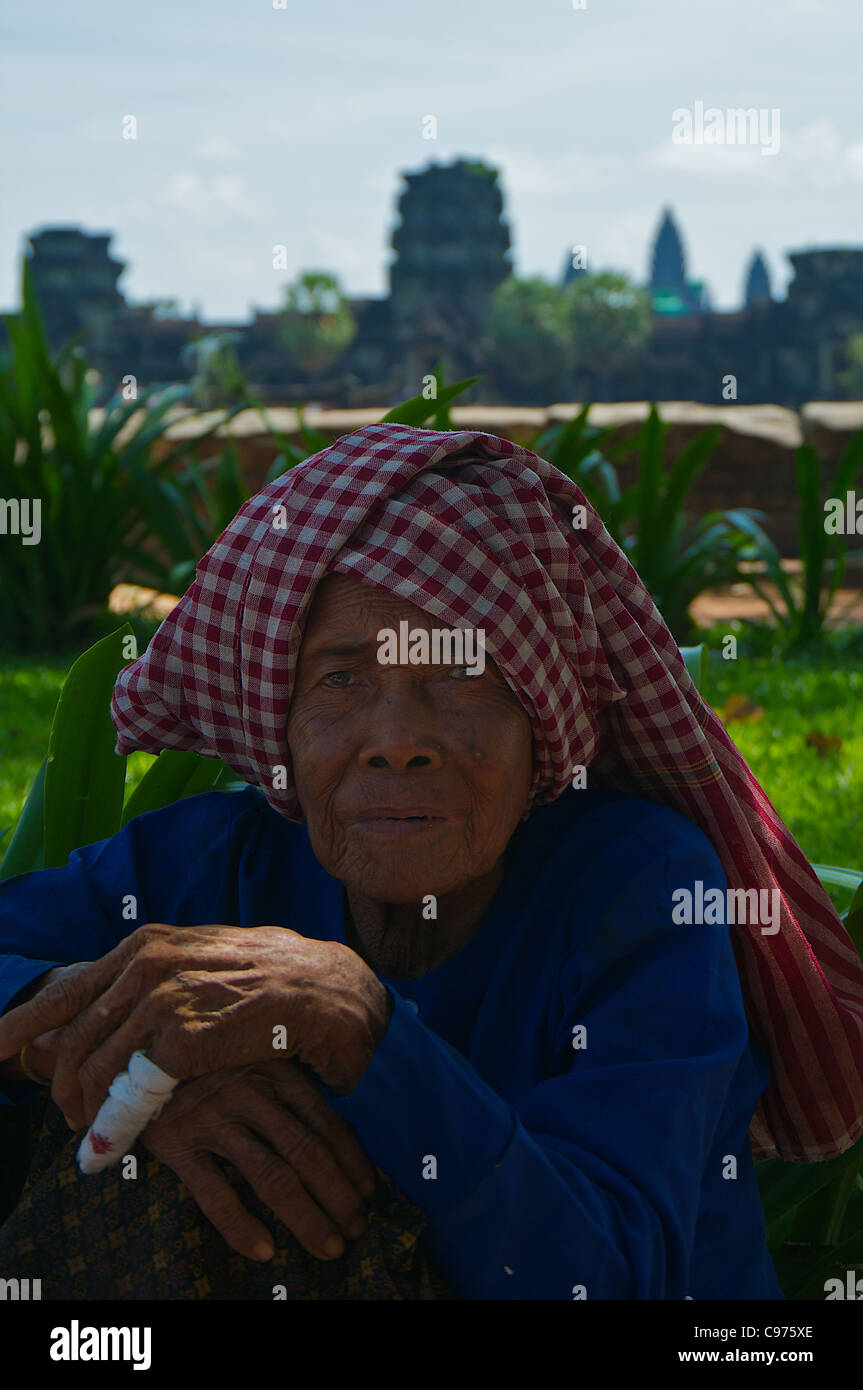 Old Khmer Stock Photo