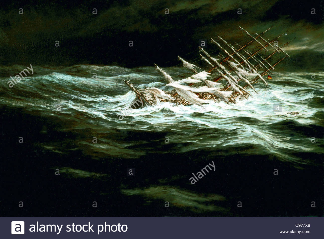Sinking Ship Illustration Stock Photos & Sinking Ship Illustration ...