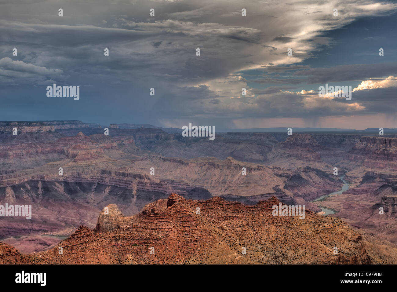 Grand Canyon before storm Stock Photo - Alamy
