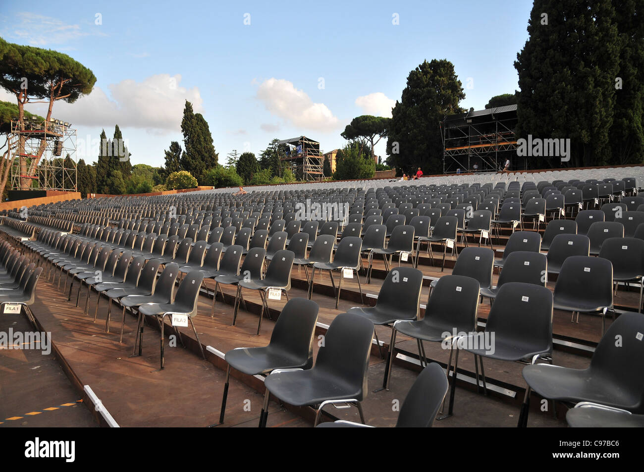 Rome, Italy Outdoor concert at The Baths of Caracalla (Terme di Caracalla) Stock Photo