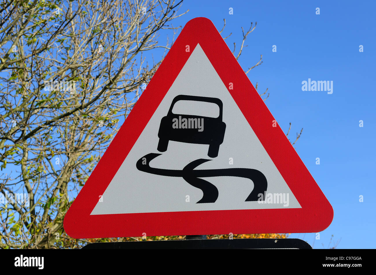 Car Sign Slippery High Resolution Stock Photography and Images Alamy