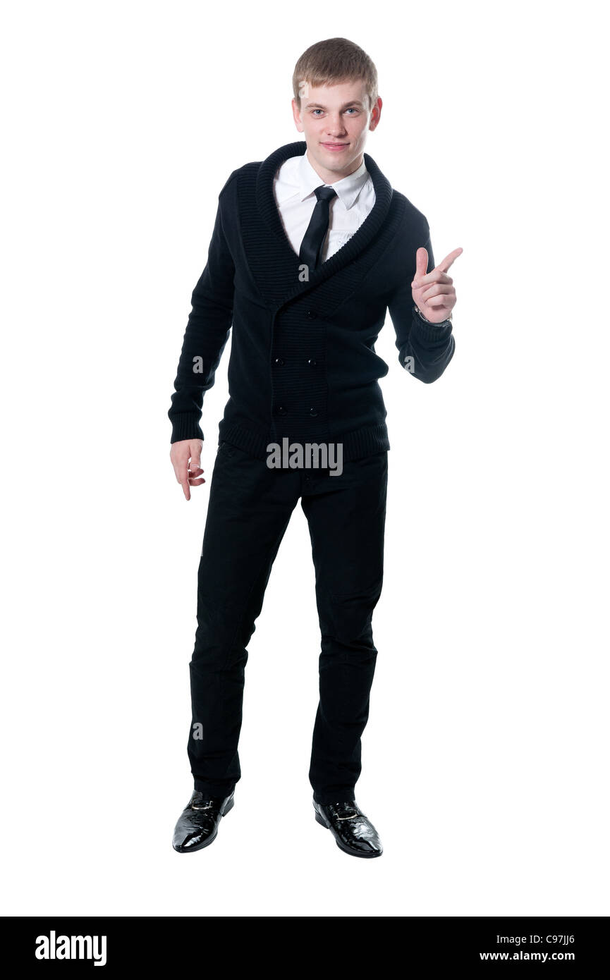 The young businessman in a suit isolated on white background Stock ...