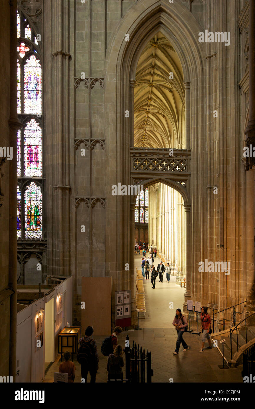 Interior of Canterbury Cathedral, Kent, England, UK, United Kingdom, GB, Great Britain, British Isles, Europe, Stock Photo