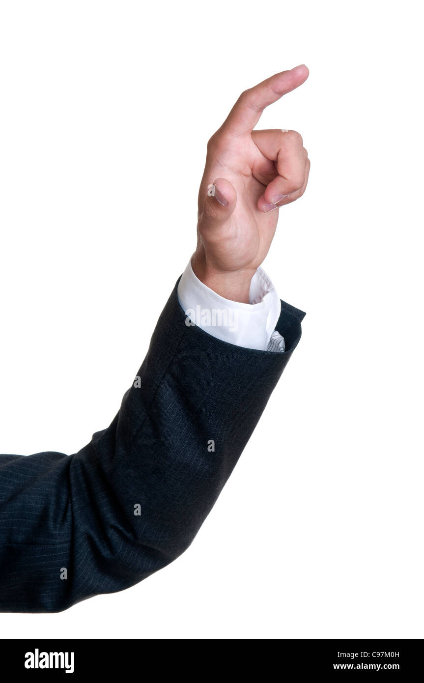 Businessman arm isolated in white Stock Photo - Alamy