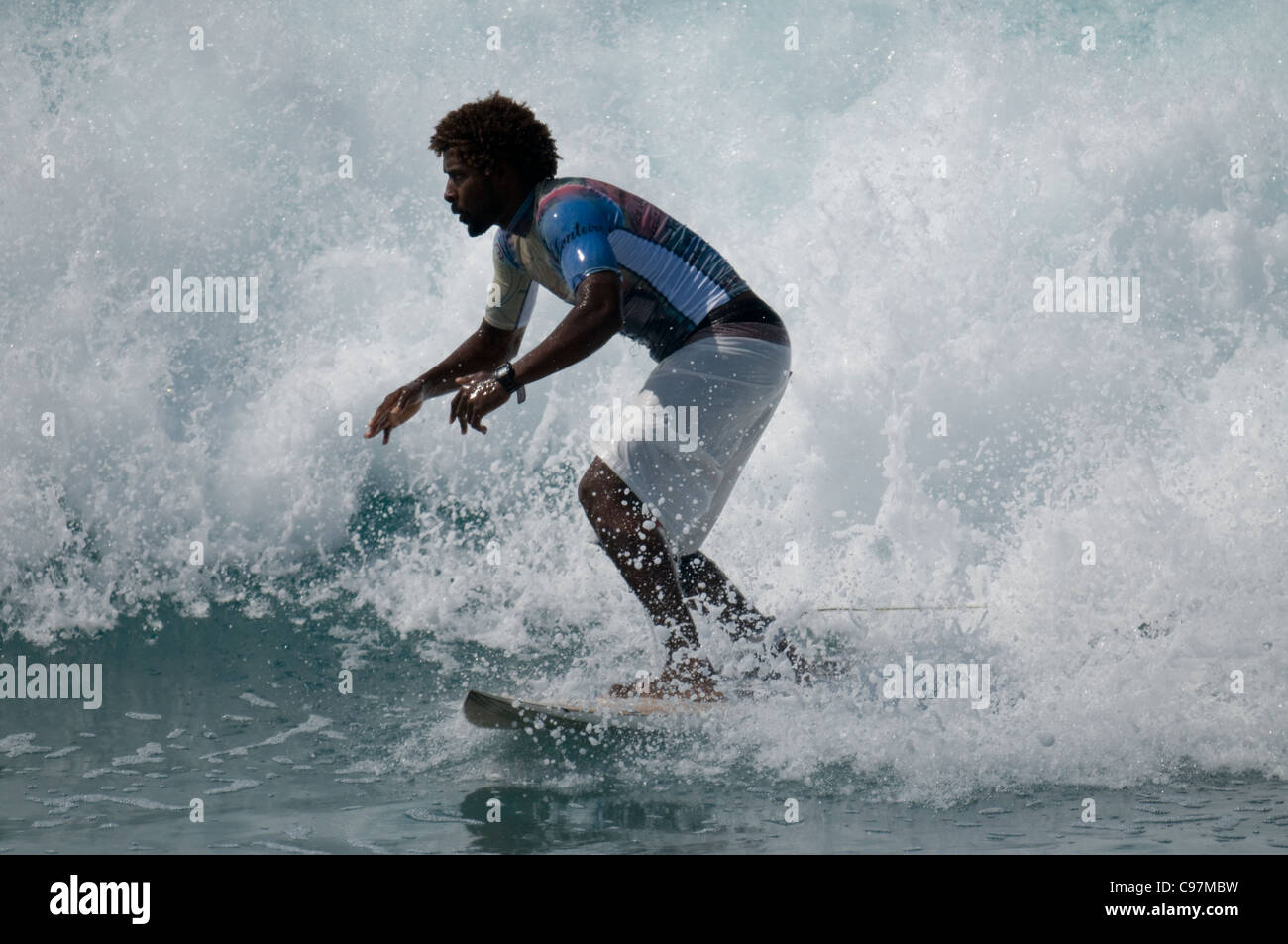 Mitu Monteiro surfing at Ponta Preta, Sal, Cape Verde Stock Photo - Alamy