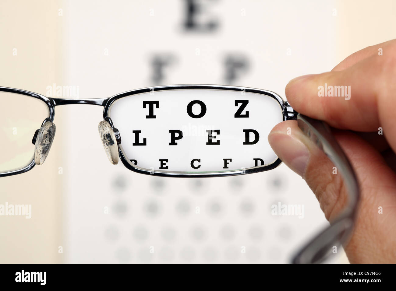 Eye test Stock Photo