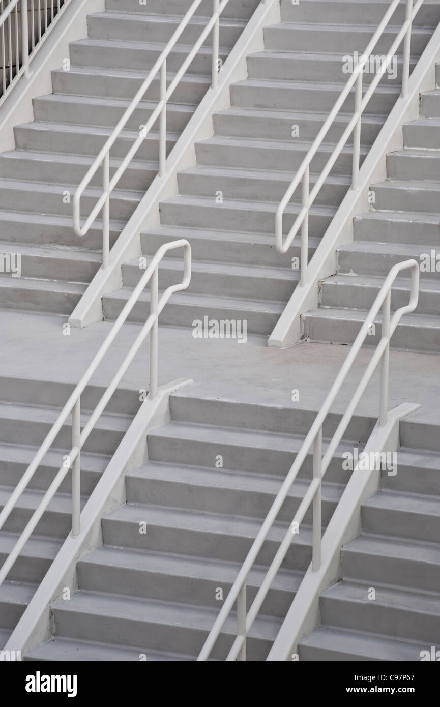 Outdoor Concrete Stairs Stock Photo