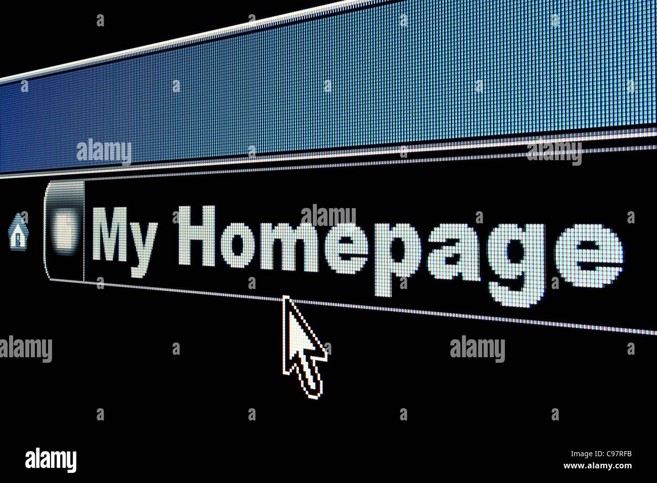 My Homepage Concept On An Internet Browser URL Address Stock Photo