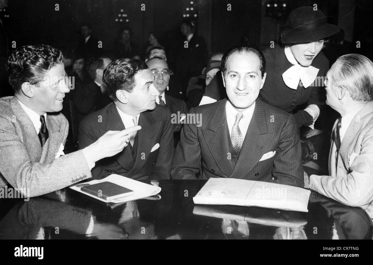 GEROGE GERSHWIN second from left before US House Committee of Patents d in 1936. See Decription below Stock Photo