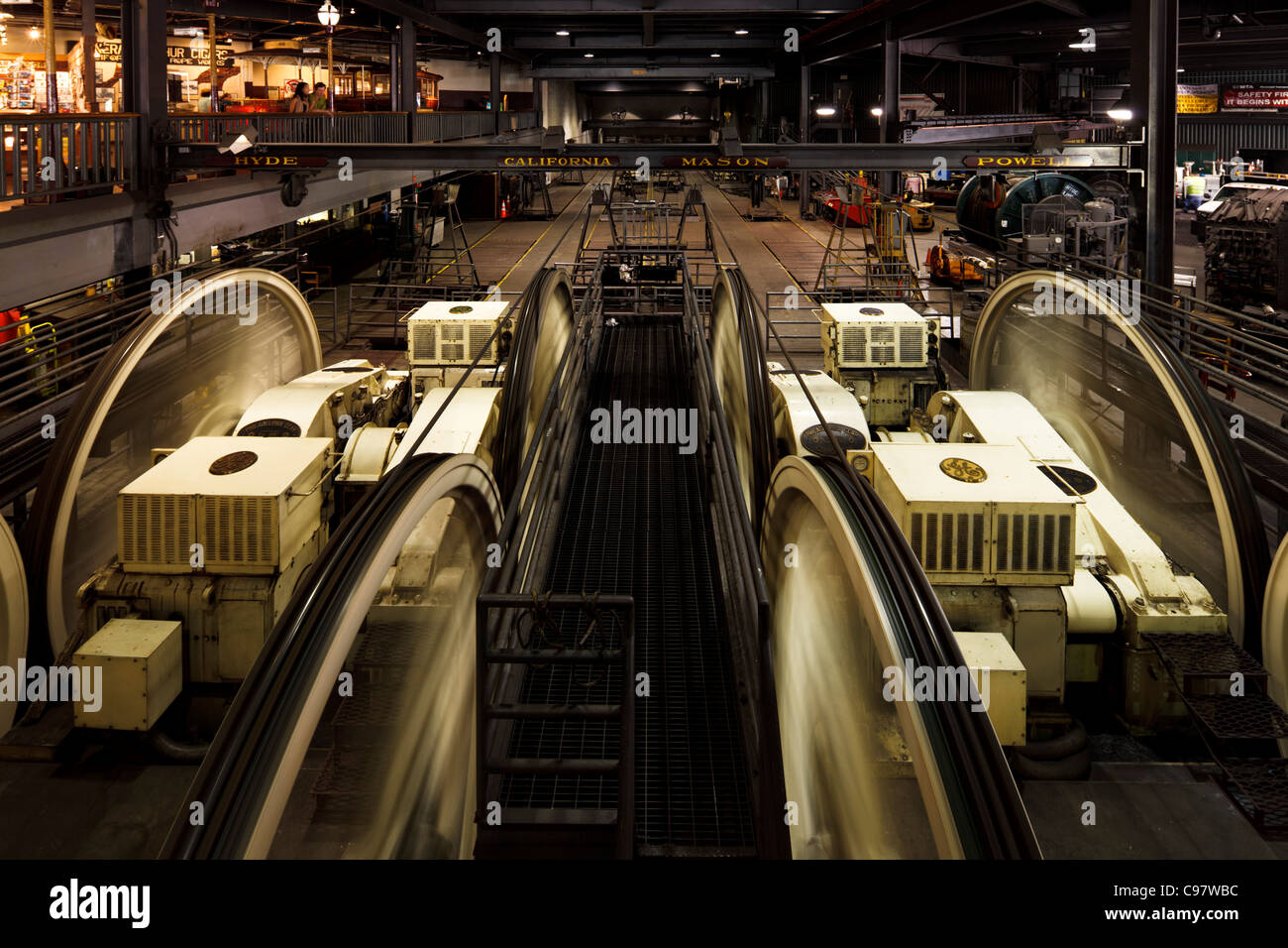 Cable Car Barn Powerhouse San Francisco Stock Photo