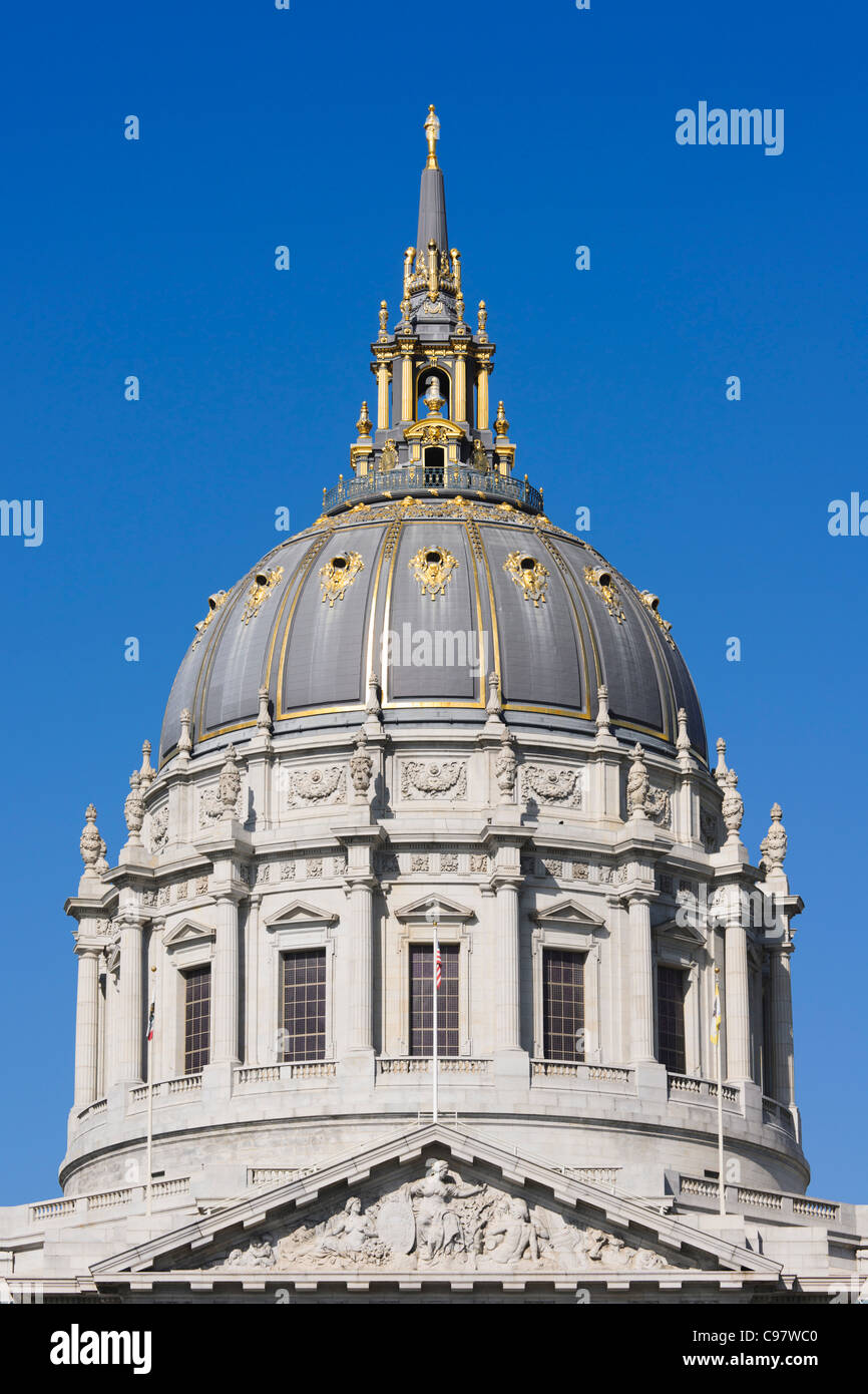 City Hall dome detail, San Francisco Stock Photo Alamy