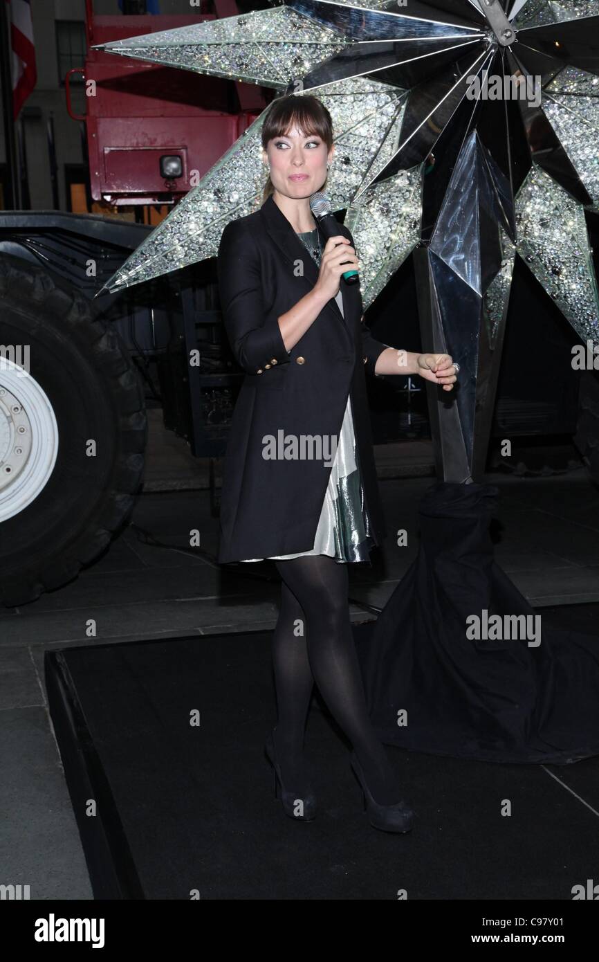 Olivia Wilde in attendance for Unveiling of Rockefeller Center ...