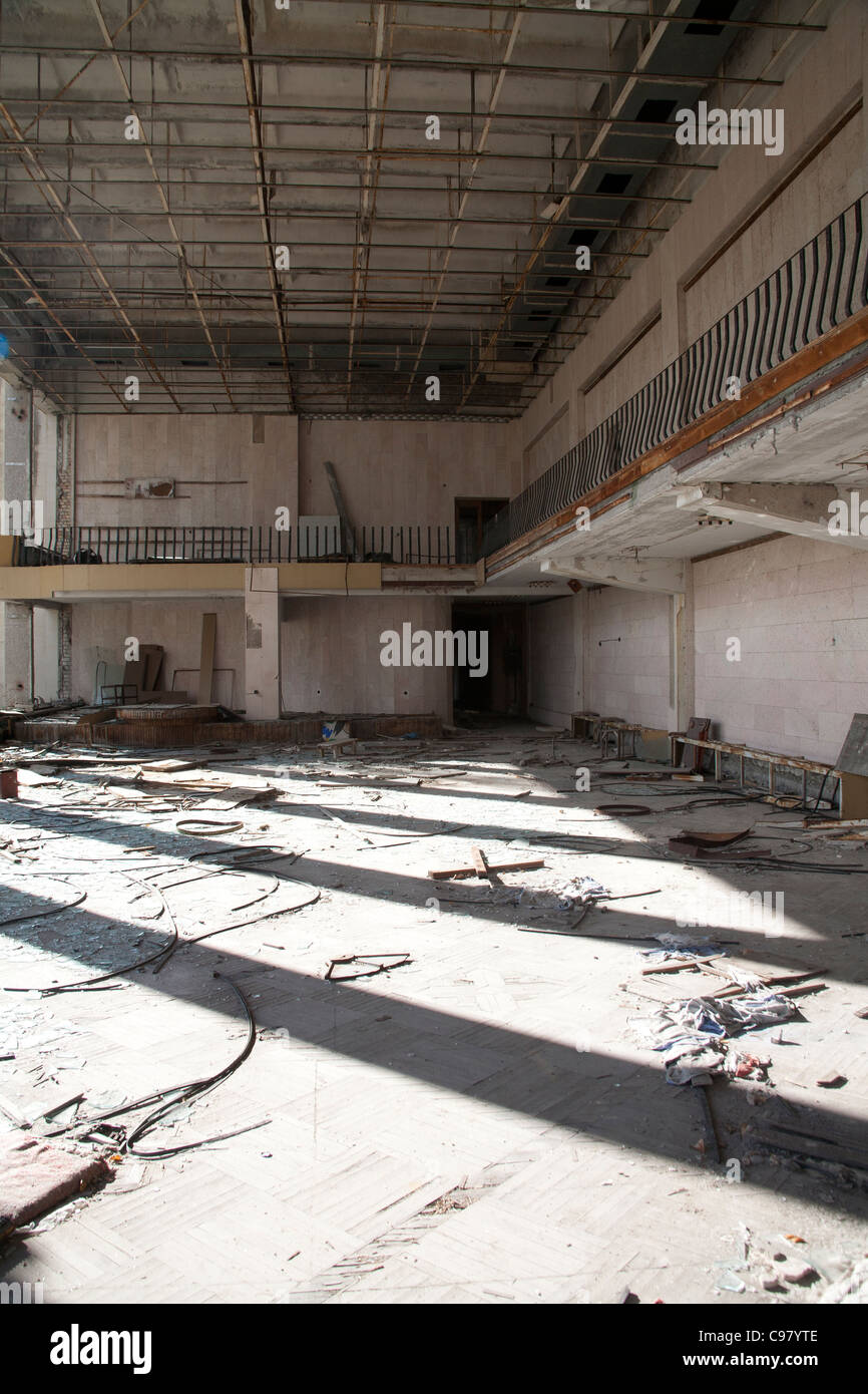 Vandalised hall in the abandoned Palace of Culture - Energetik - Lenin ...