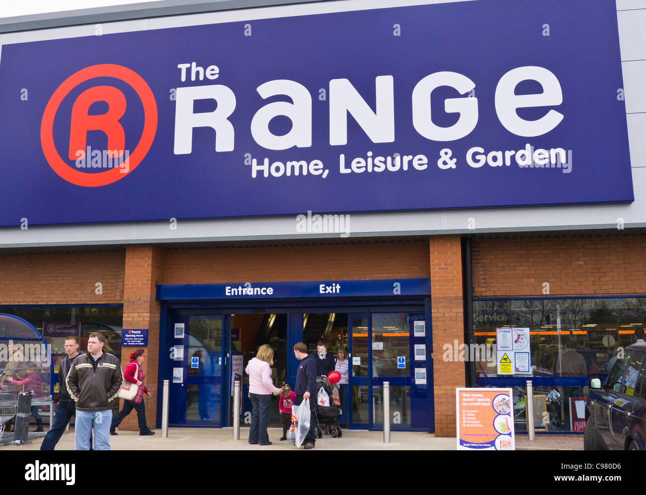 The Range store front with shoppers outside. Stock Photo