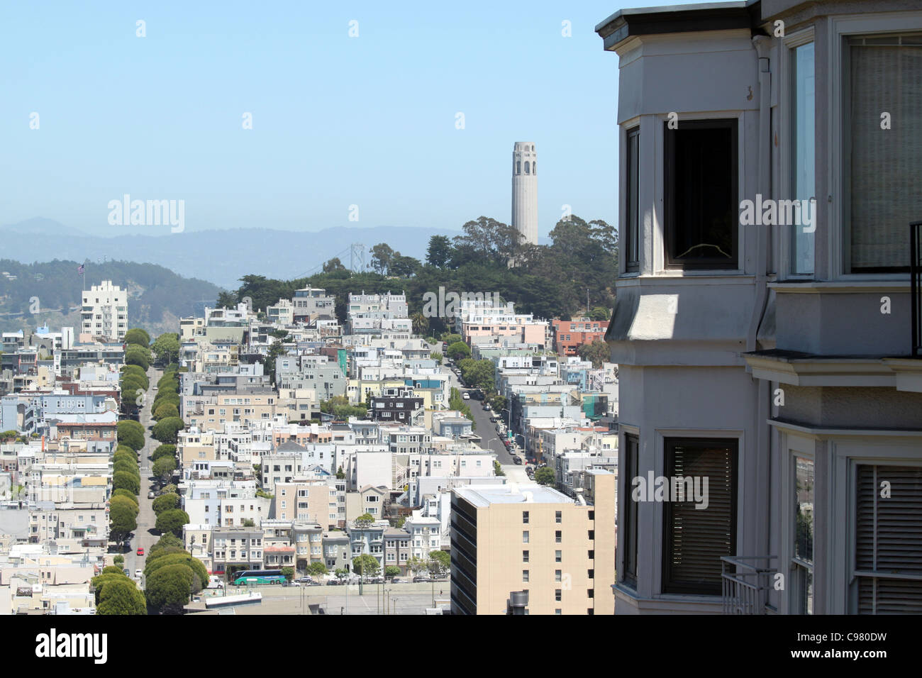 Coit Tower San Francisco Stock Photo