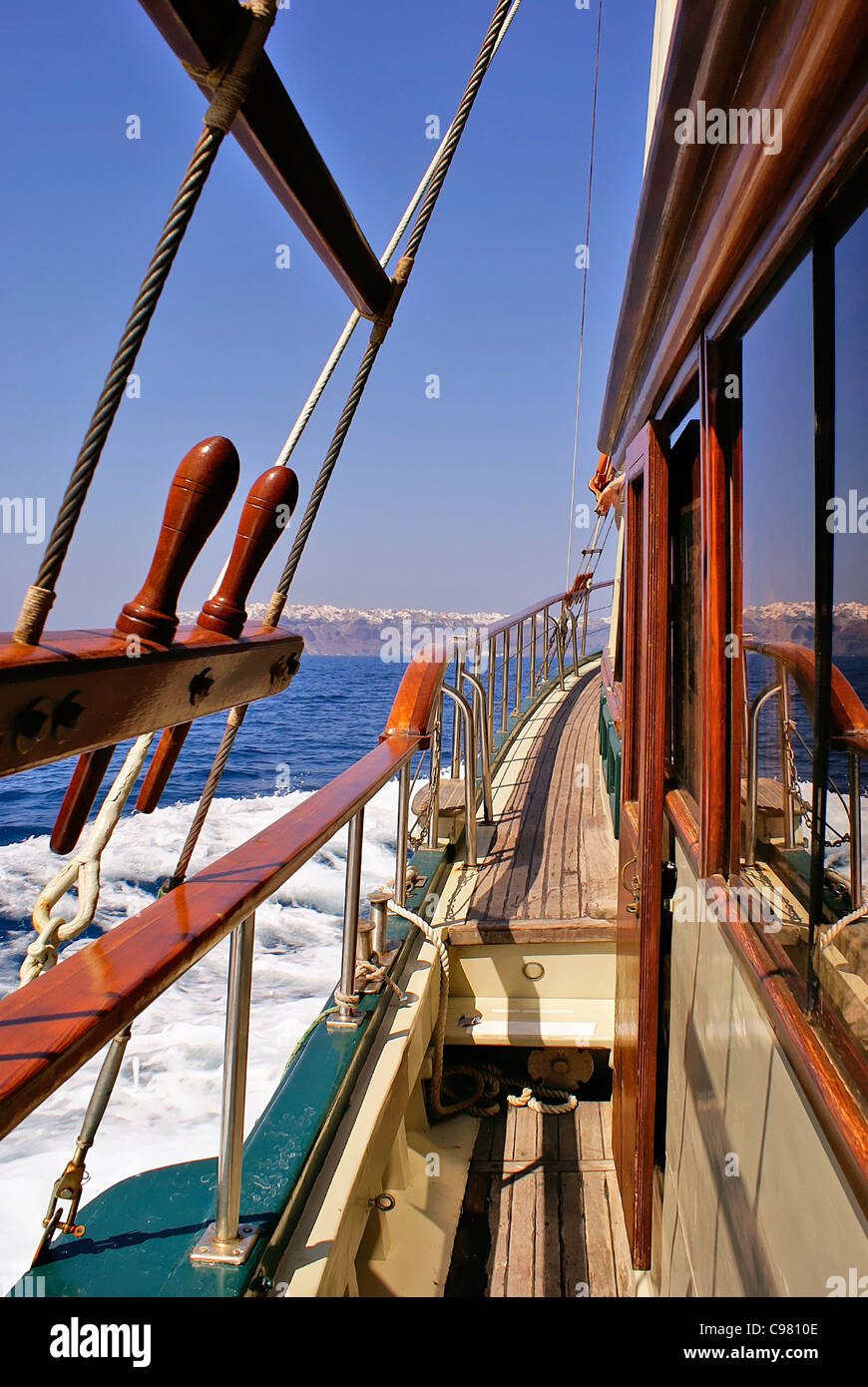 Sailing in the Aegean sea Stock Photo - Alamy