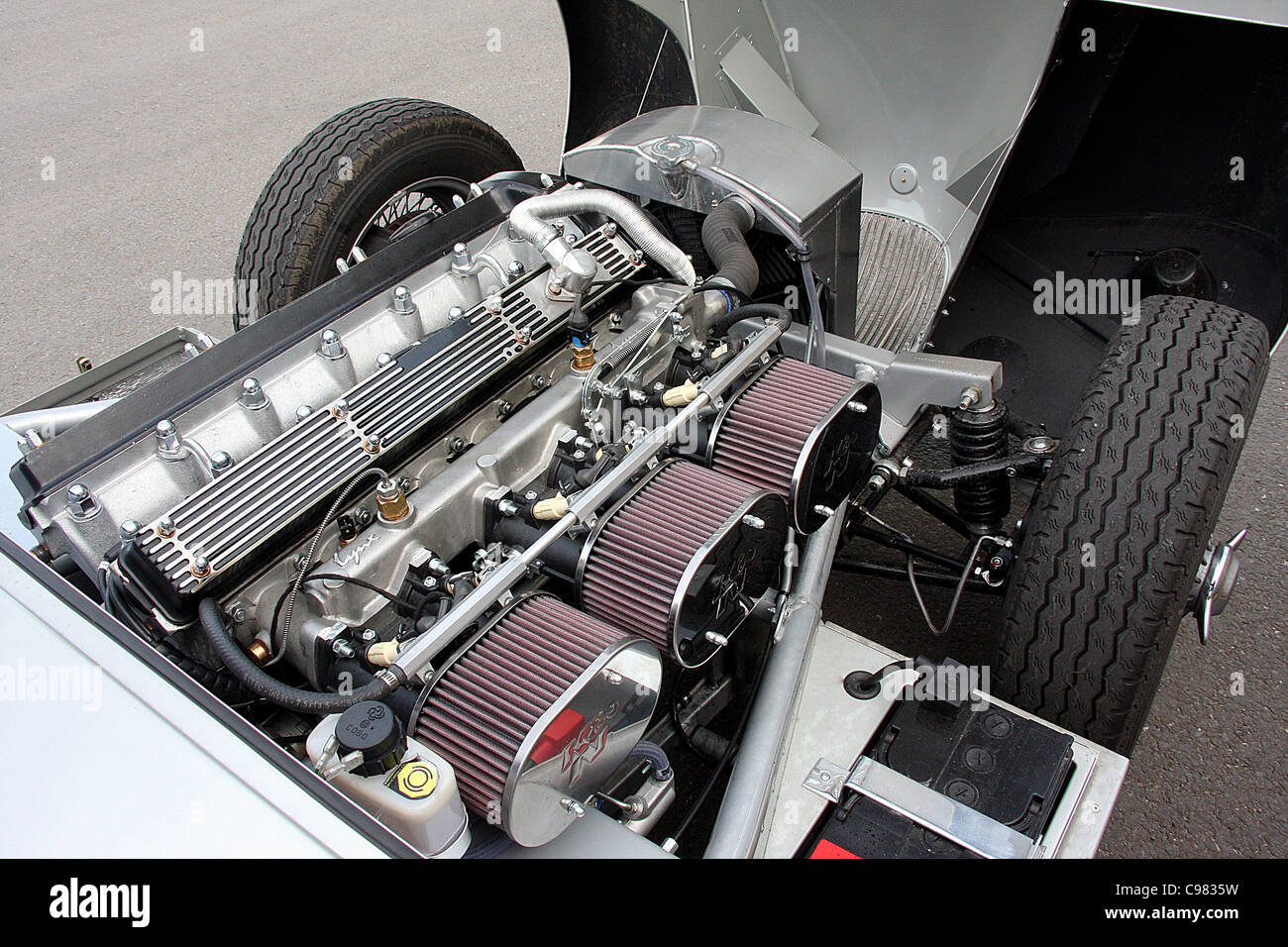 Engine compartment of the 2011 Proteus CType Stock Photo Alamy