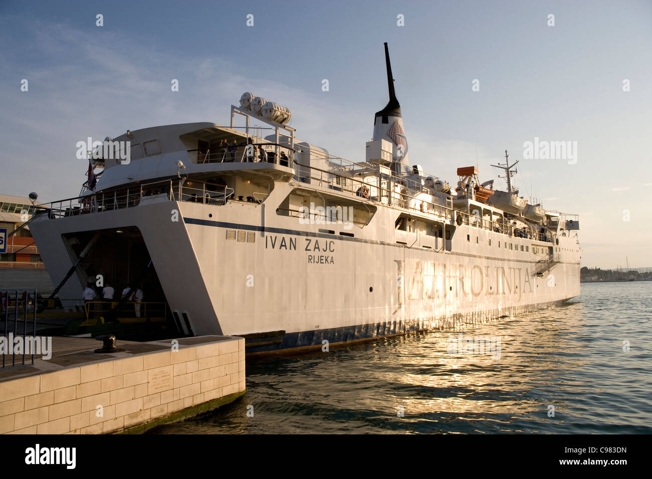 Split interisland ferry Stock Photo Alamy