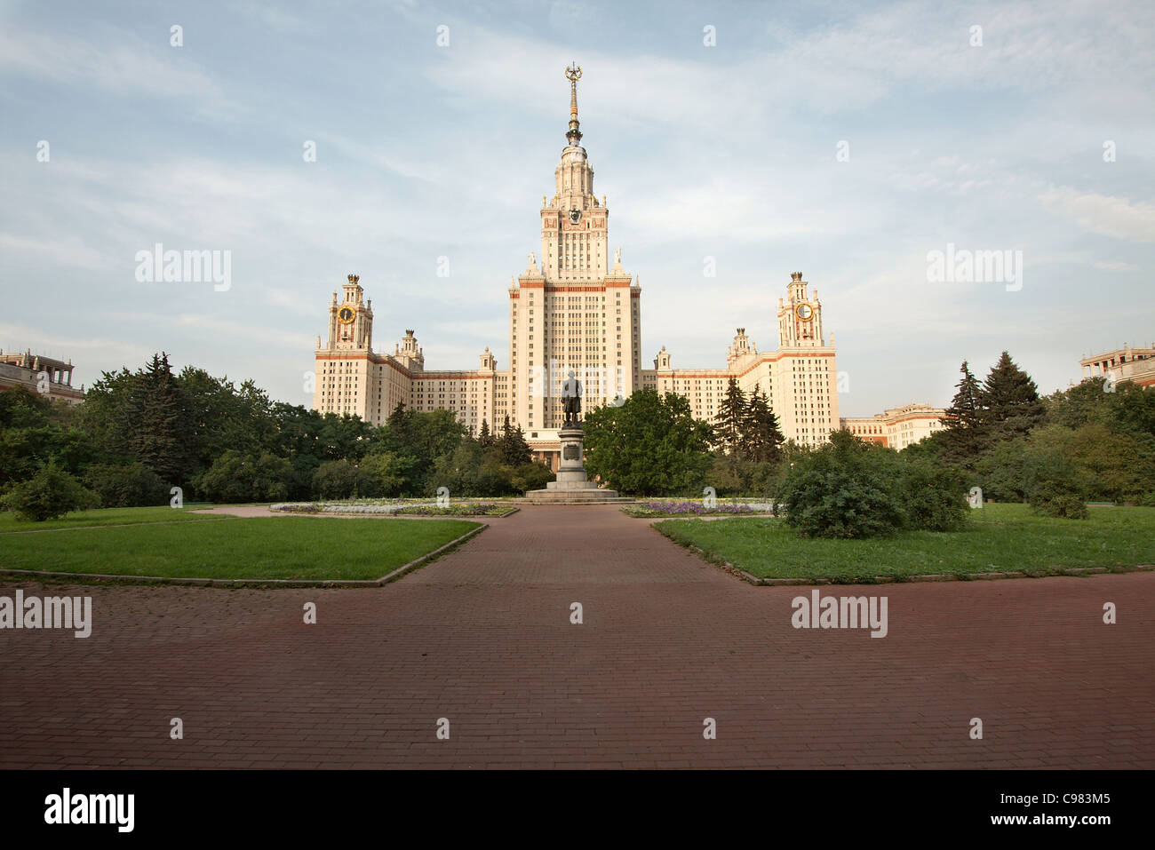 Lomonosov University main building, Moscow, russian Federation Stock ...