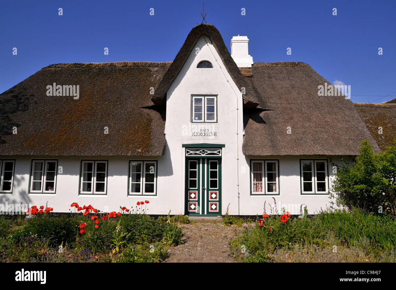 Old Frisian house, Keitum district, Sylt, North Frisian Islands, Schleswig Holstein, Germany, Europe Stock Photo