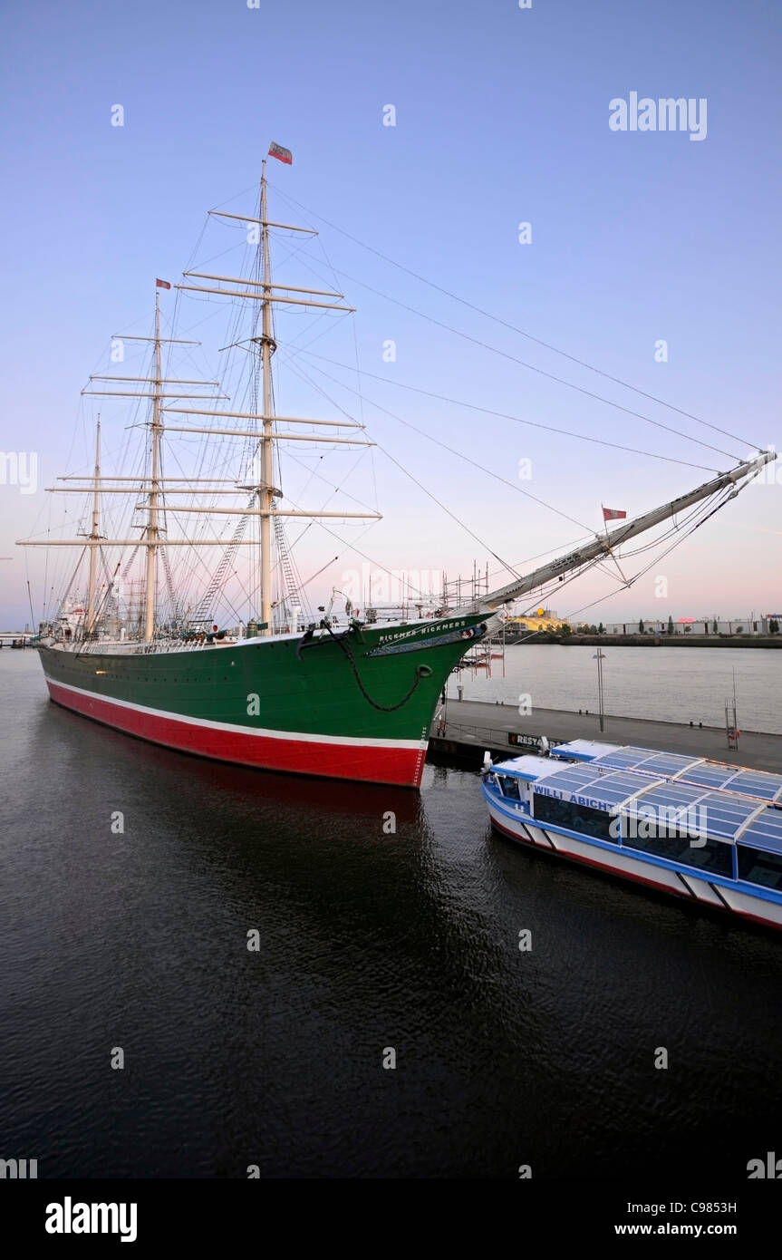 Museum Ship, Rickmer Rickmers, Port Birthday Celebrations, Port, Hamburg, Germany, Europe Stock Photo
