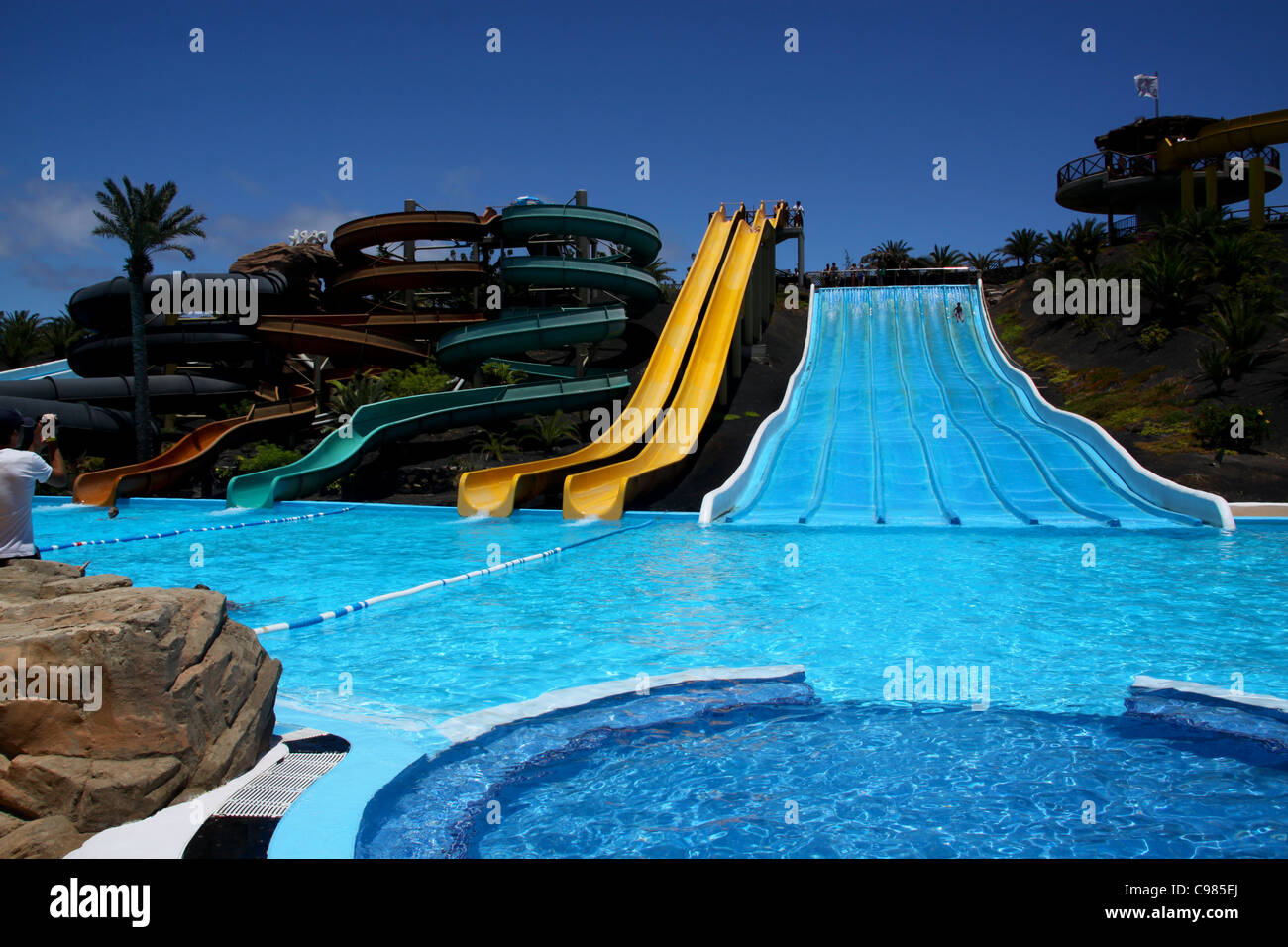 Spanish water park Stock Photo Alamy
