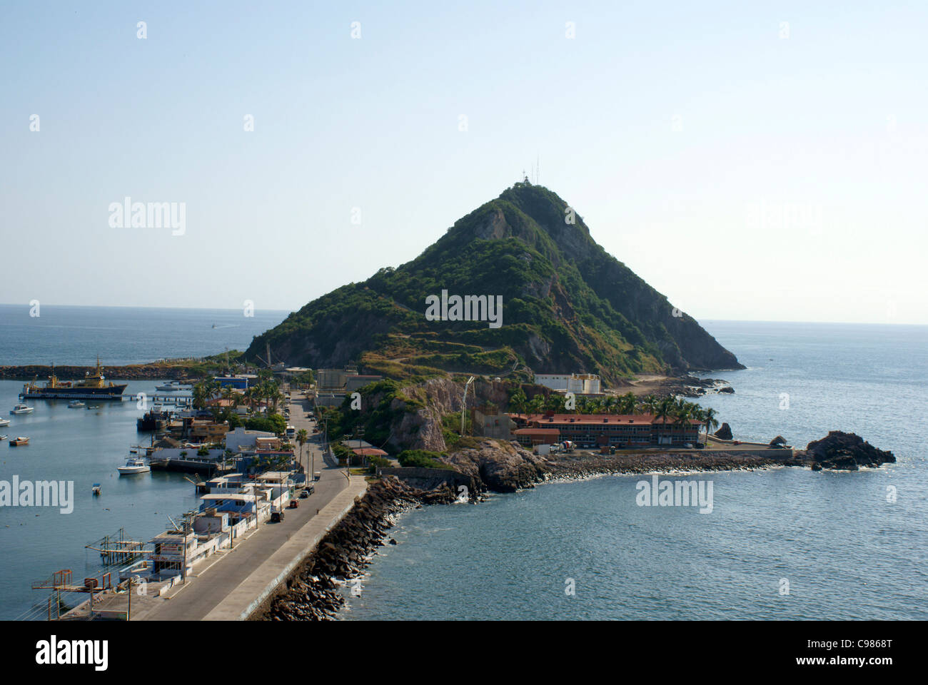 El Faro, said to be the second highest lighthouse in the world, in Old Mazatlan, Sinaloa, Mexico Stock Photo