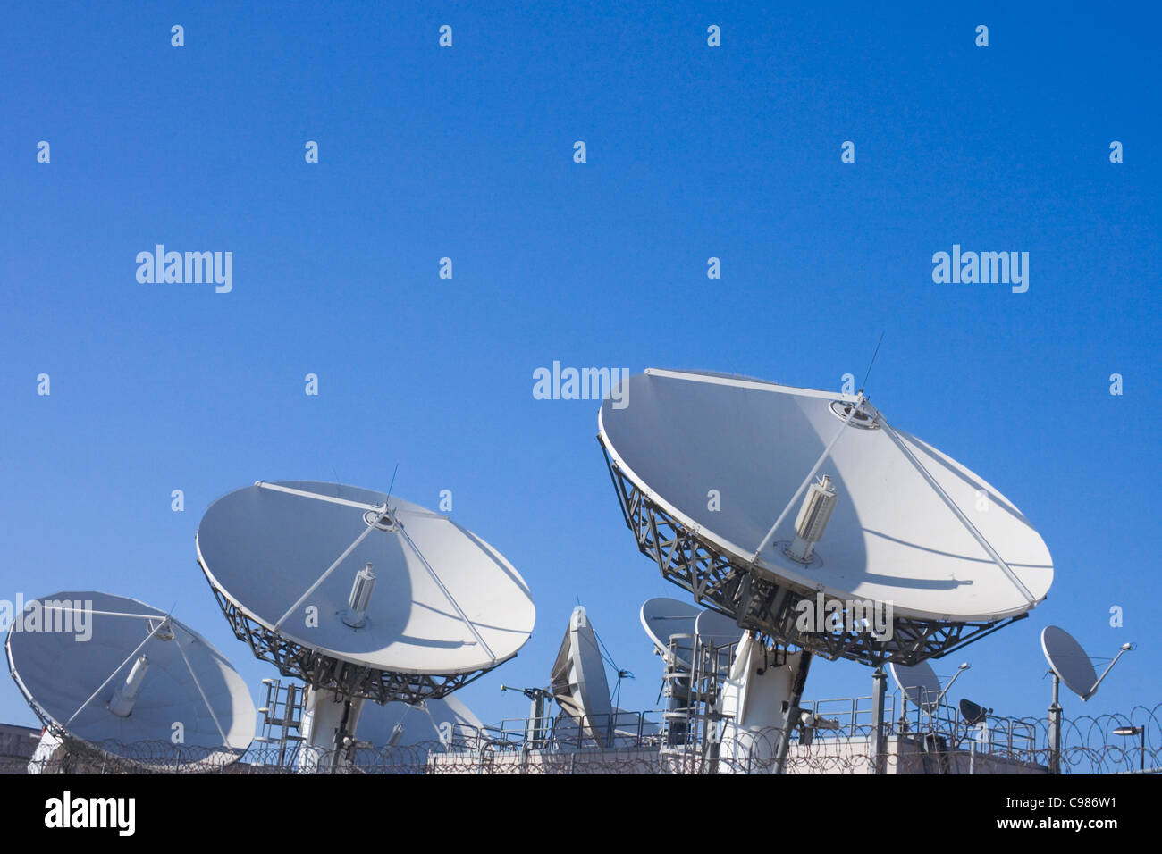 TV uplink facility Stock Photo - Alamy