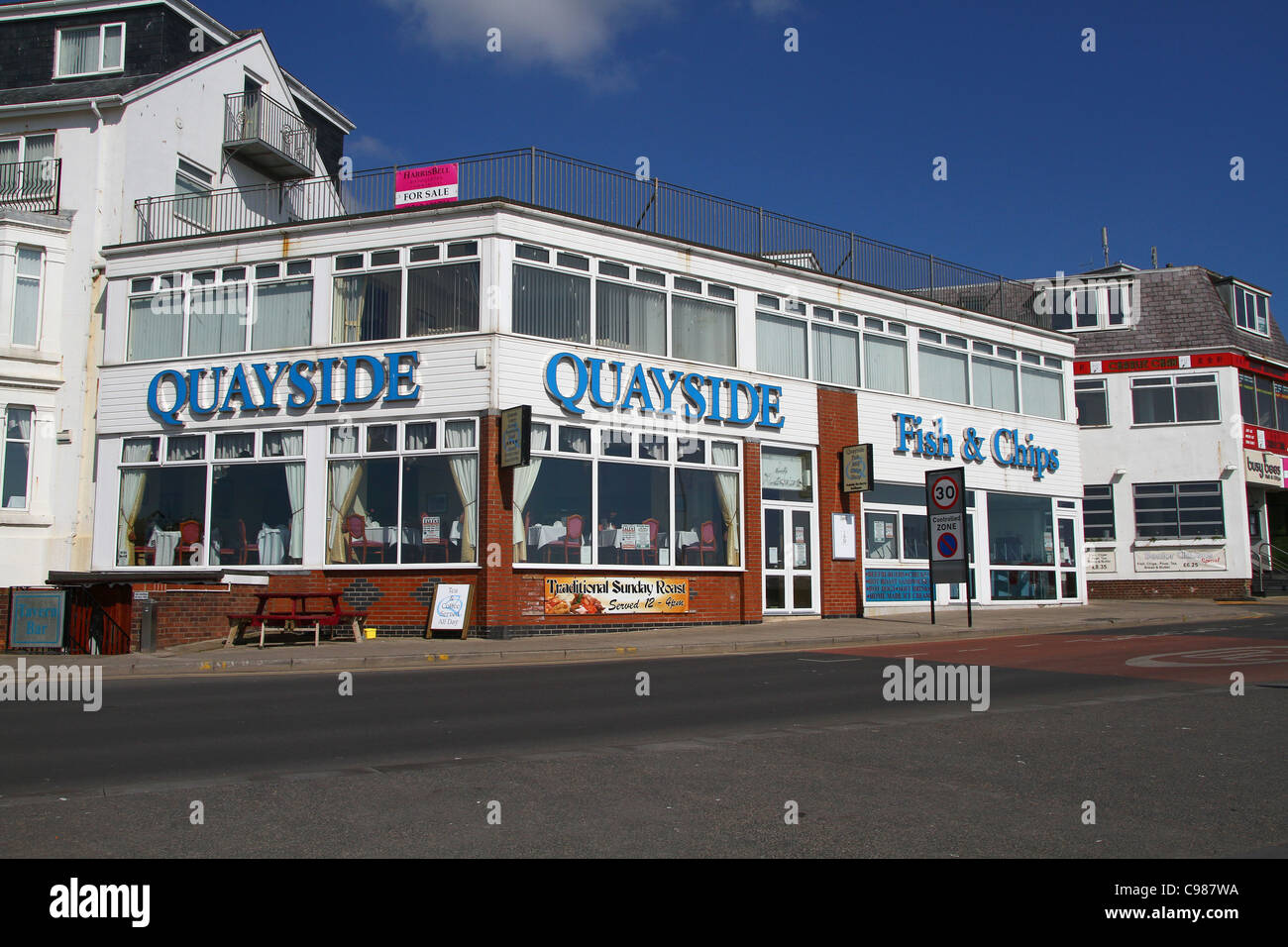 Seaside premises for sale Stock Photo Alamy