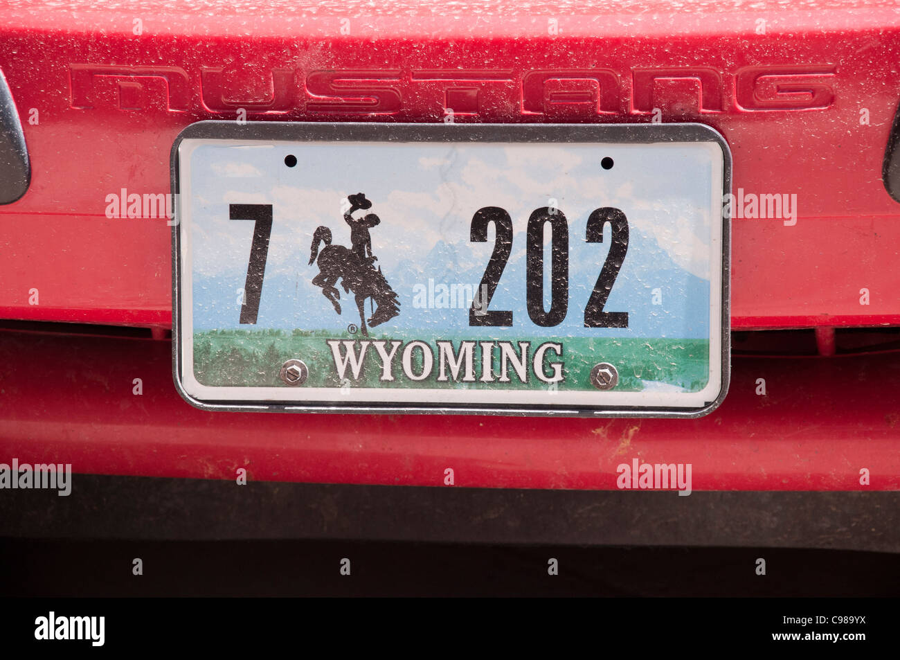 Wyoming license plate hires stock photography and images Alamy