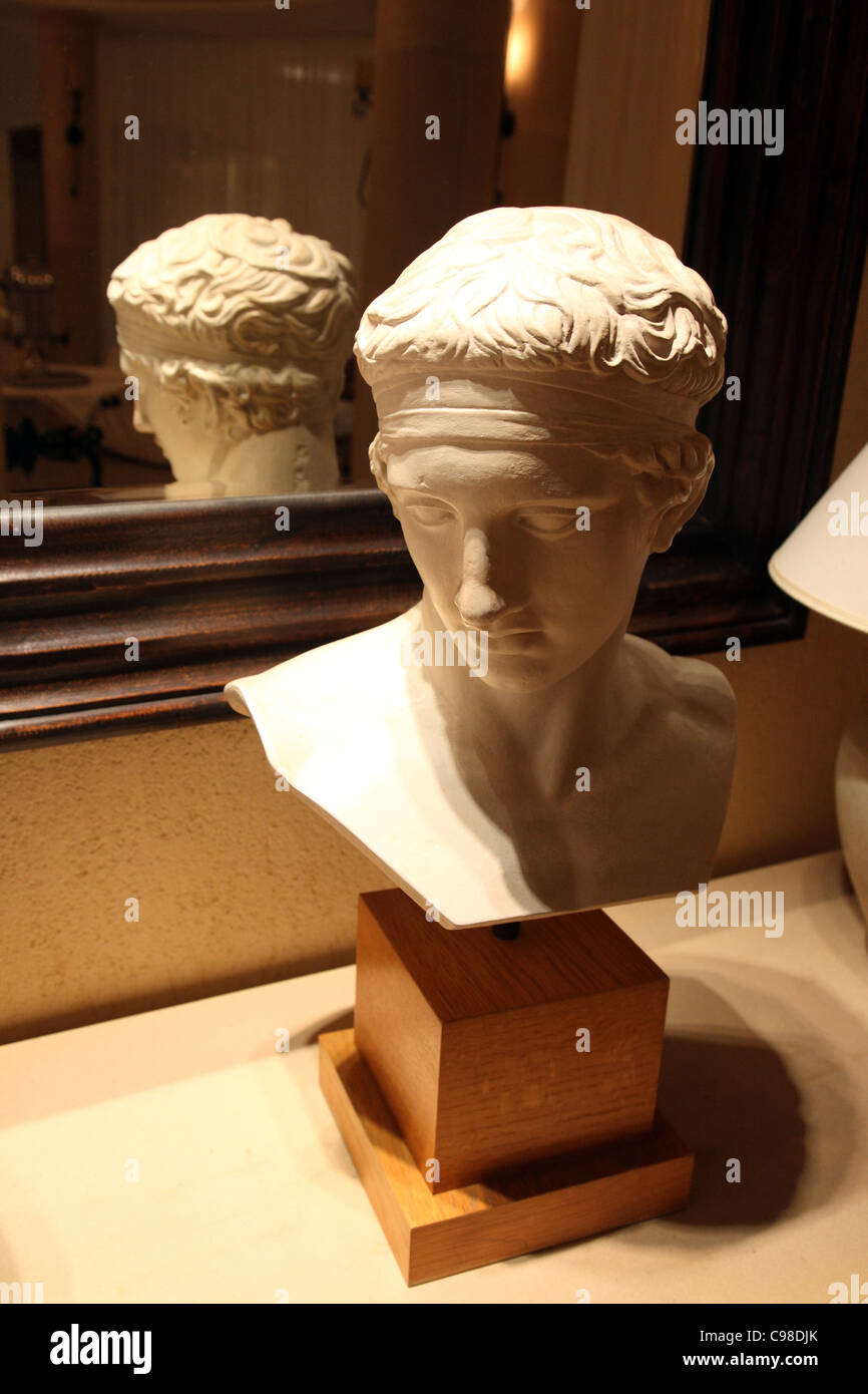 Greek bust Intercontinental Aphrodite Hills resort spa Cyprus Stock Photo