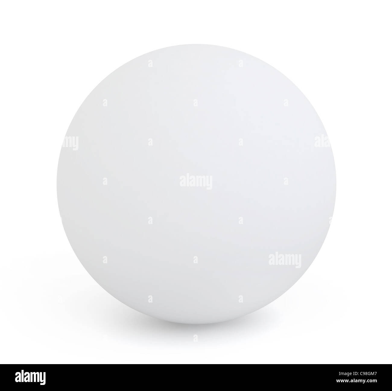 3D Illustration of a White Orb Stock Photo - Alamy