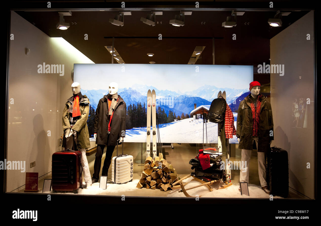 Winter season shop window, London, England, UK Stock Photo - Alamy