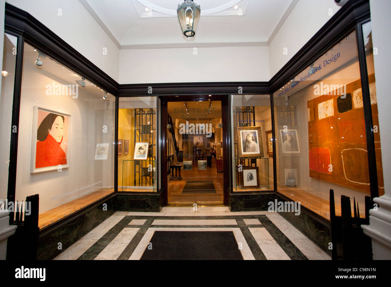 Entrance to an art shop (gallery), London, England, UK, 2011 Stock