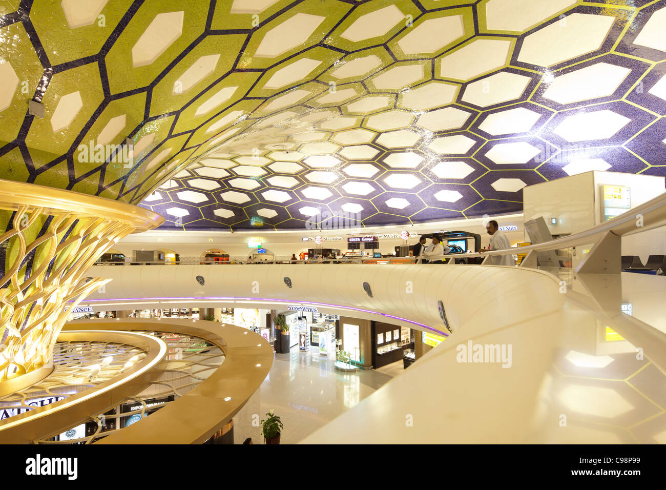 International terminal 1, Abu Dhabi airport, United Arab Emirates Stock Photo