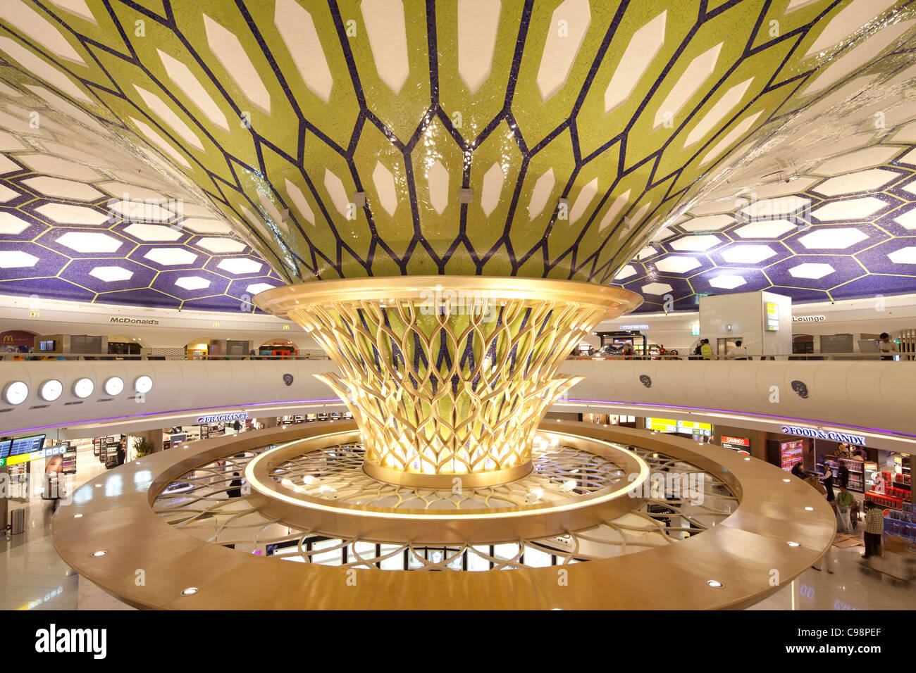 International terminal 1, Abu Dhabi airport, United Arab Emirates Stock Photo