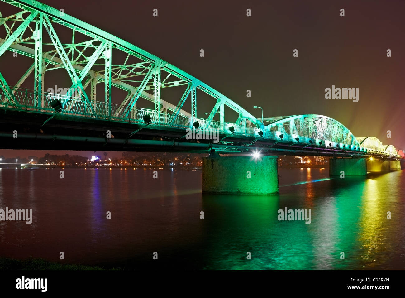 Bridge over perfume river hue hi-res stock photography and images