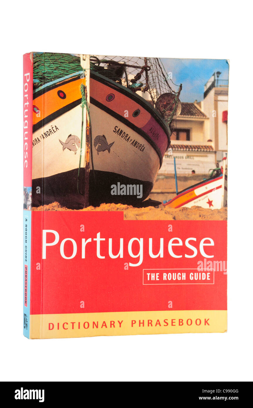 A Portuguese English Phrasebook and Dictionary Stock Photo