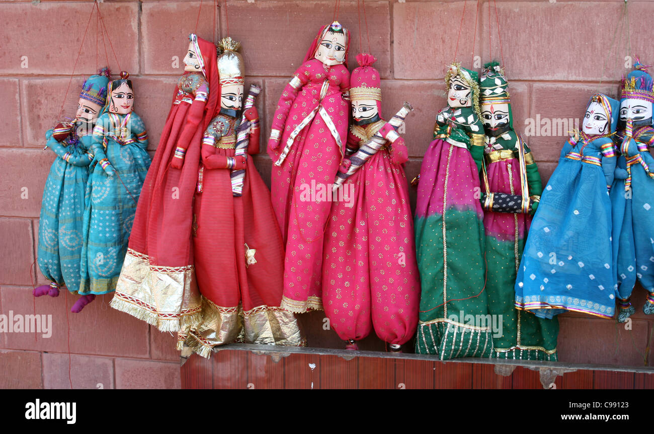 Kathputli puppets of Rajasthan, India Stock Photo