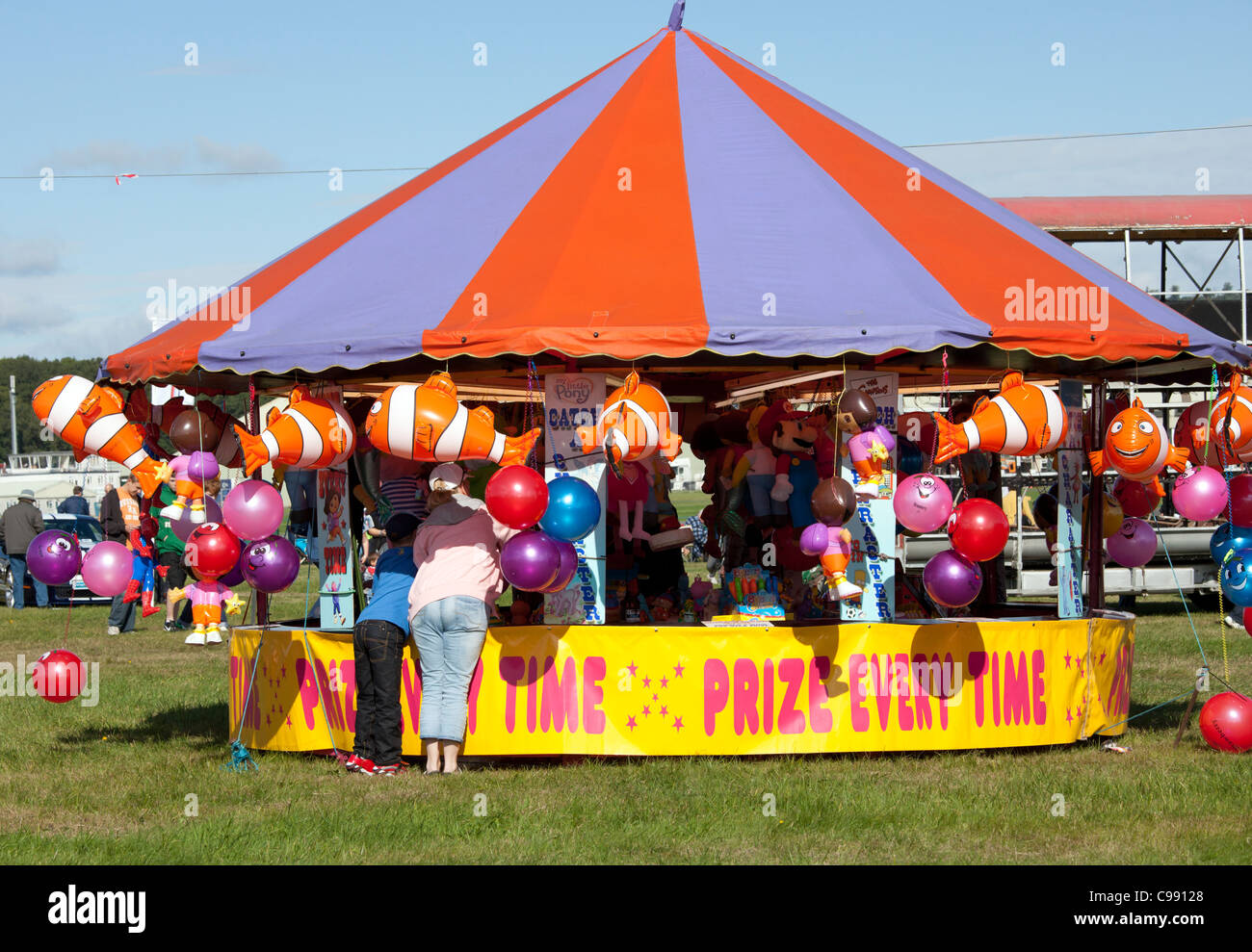 Prize every time stall at Dunsfold Wings and Wheels 2011, Surrey, UK