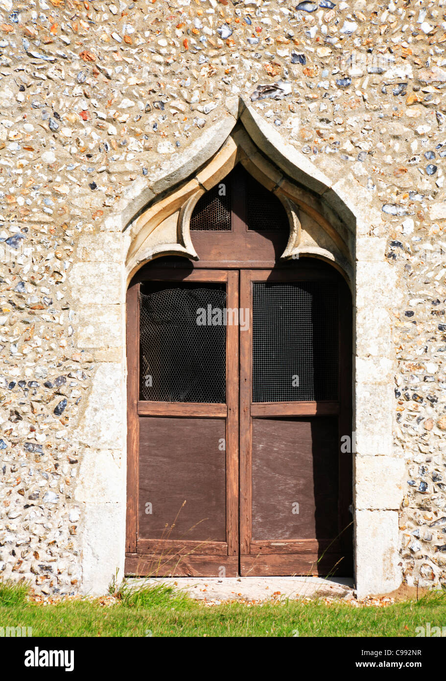 South porch doorway at the parish Church of St Mary the Virgin at