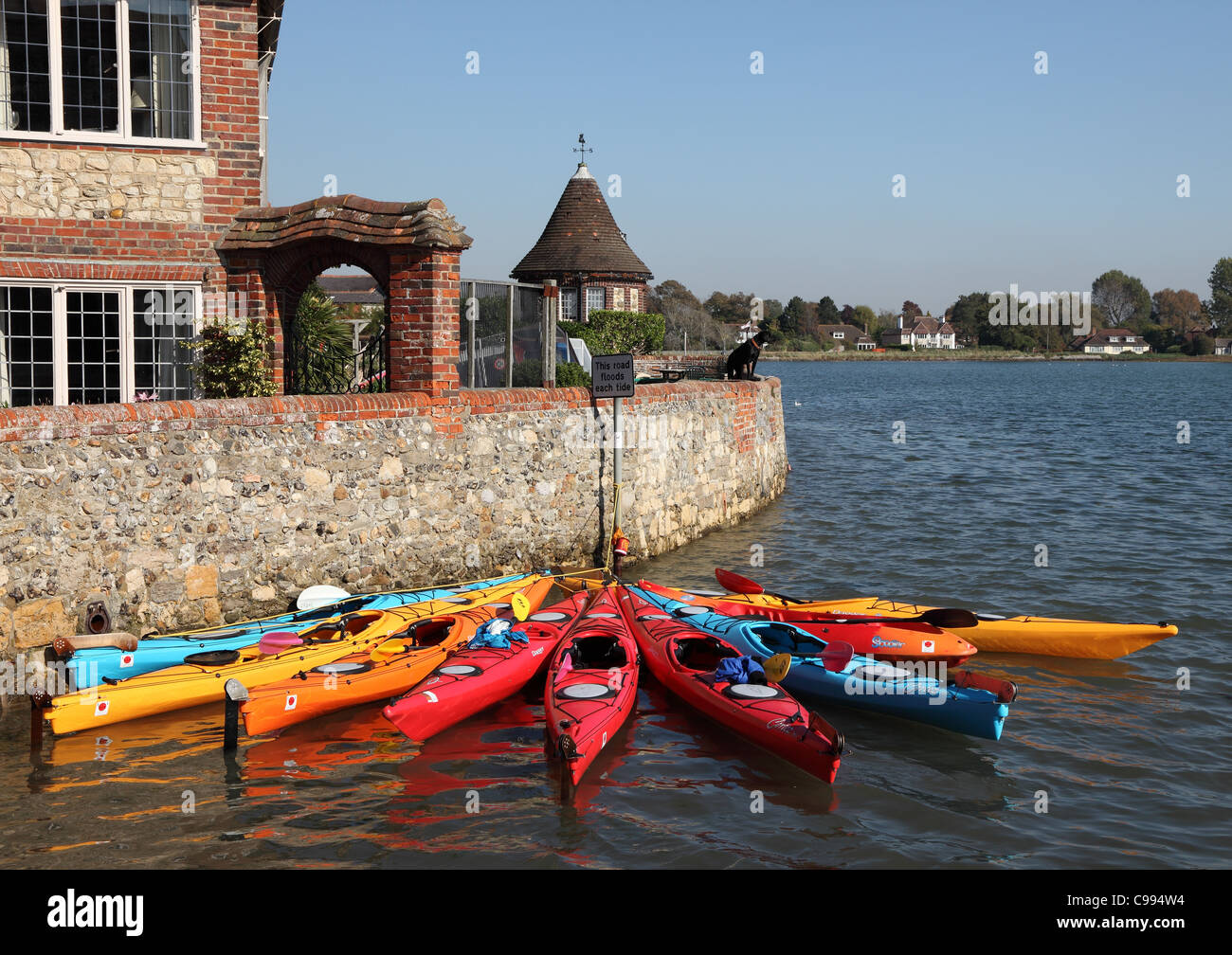 Canoes in Bosham Harbour Chichester West Sussex Stock Photo Alamy