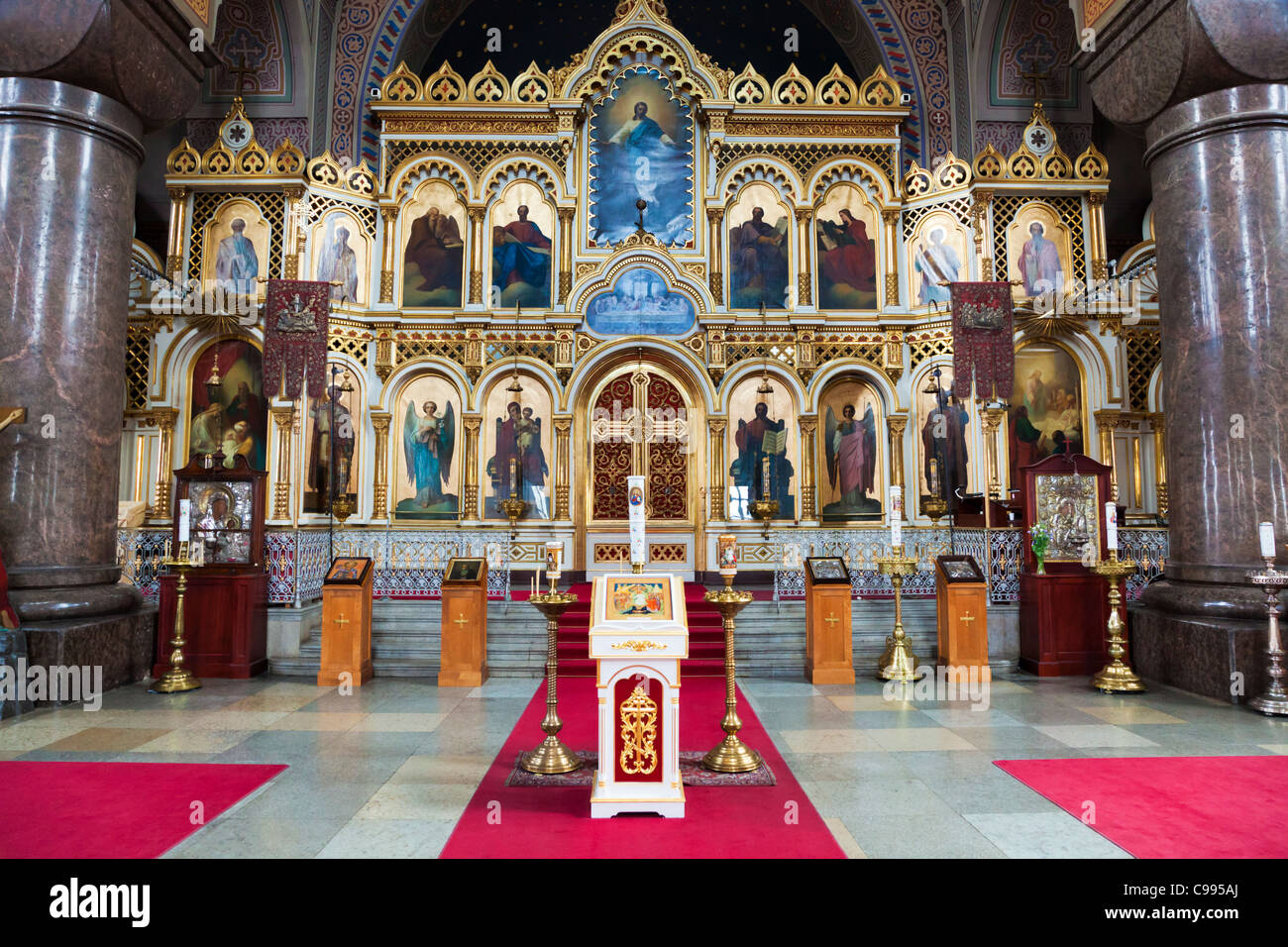 Uspenski Orthodox Cathedral Helsinki Finland Interior Stock Photo - Alamy