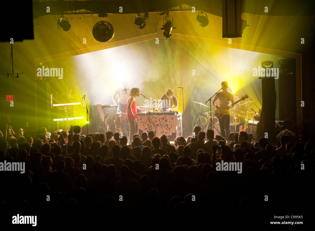 Yeasayer Perform On Stage At The Wonder Ballroom In Portland