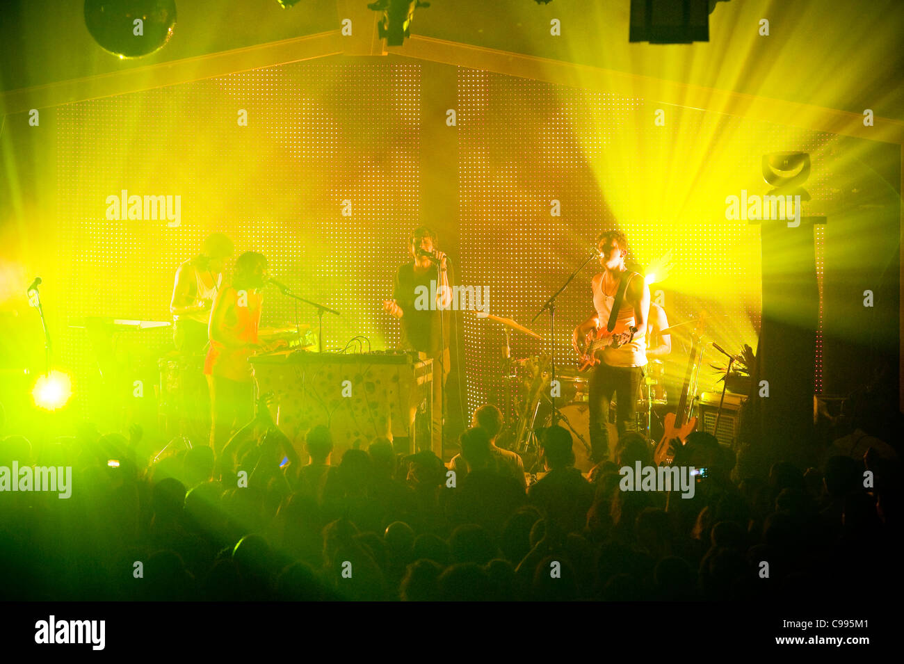 Yeasayer Perform On Stage At The Wonder Ballroom In Portland