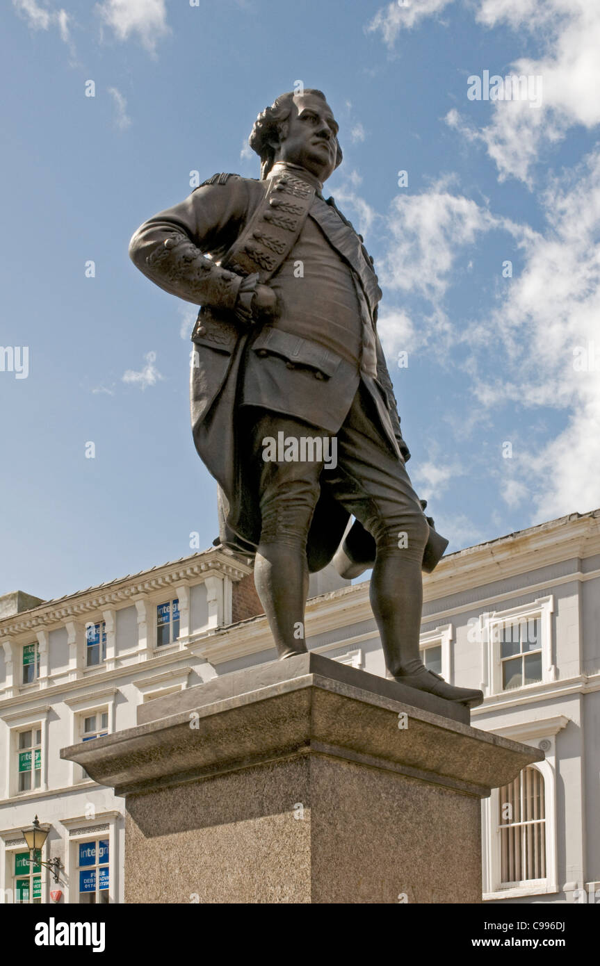 Statue of Major General Robert Clive Shrewsbury, Shropshire Stock Photo