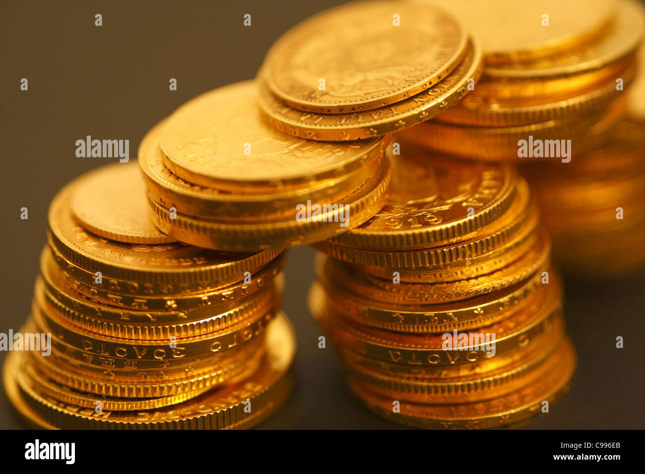 Gold investment coins hi-res stock photography and images - Alamy
